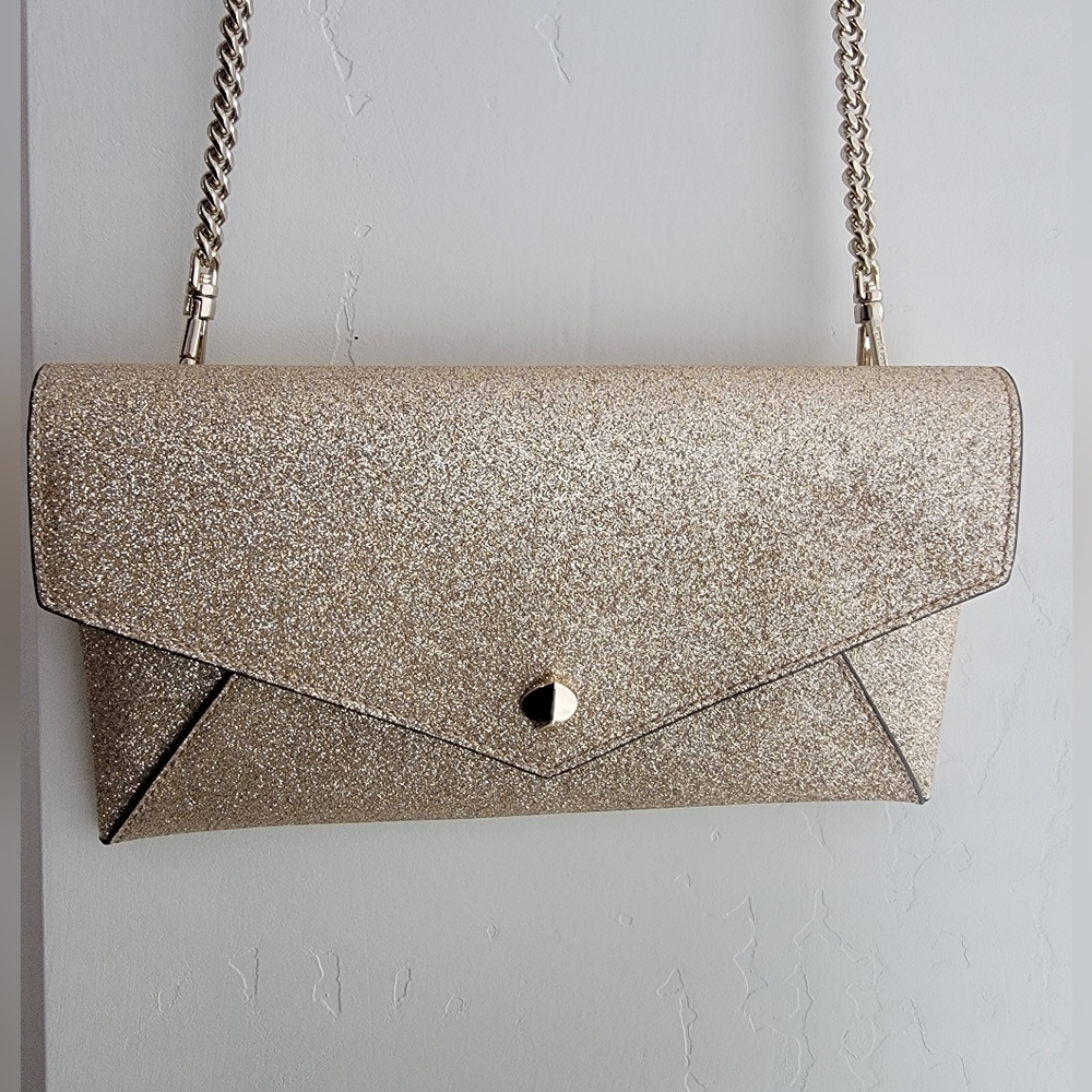 Kate Spade Gold Glitter Crossbody bag